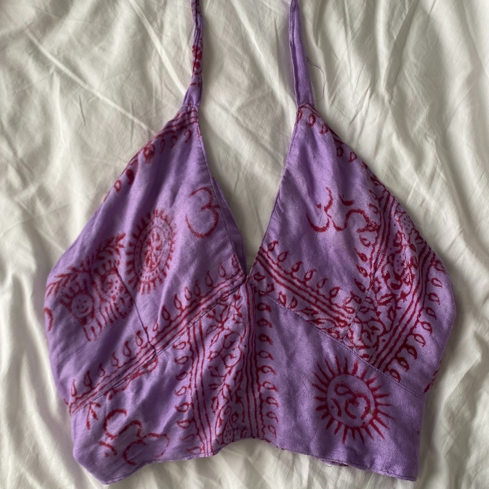boho tie top